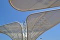 Detail of the German pavilion at EXPO Milano 2015 solar trees Organic Photovoltaic lamps. Royalty Free Stock Photo